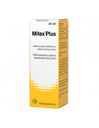 Mitex Plus Solutie Otica, 20 ml