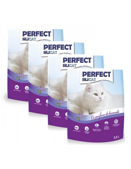 Nisip Silicat Perfect cu lavanda 4x3,8 L