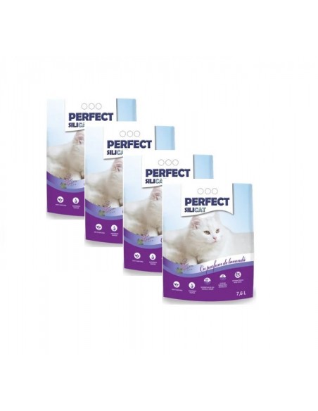 Nisip Silicat Perfect cu lavanda 4x7,6 L