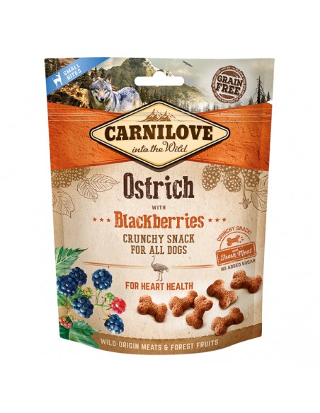 Carnilove Dog Crunchy Snack Ostrich with Blackberries 4x200 g