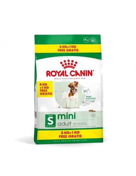 Royal Canin Mini Adult, 8 kg + 1gratis