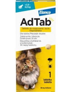 AdTab 48 mg pisici impotriva purecilor si a capuselor...