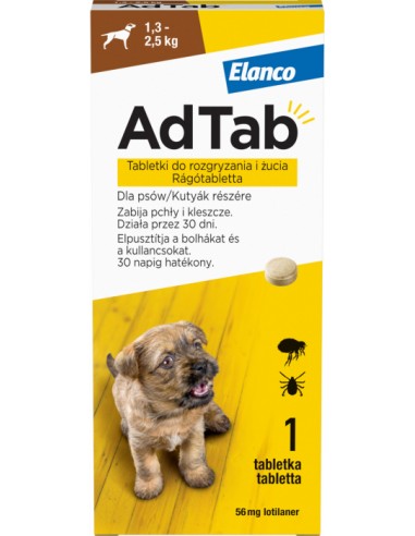 AdTab 56 mg caini impotriva purecilor si a...