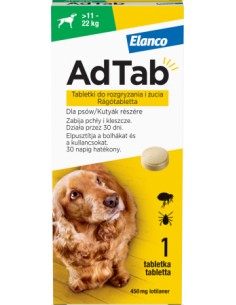 AdTab 450 mg caini impotriva purecilor si a capuselor...