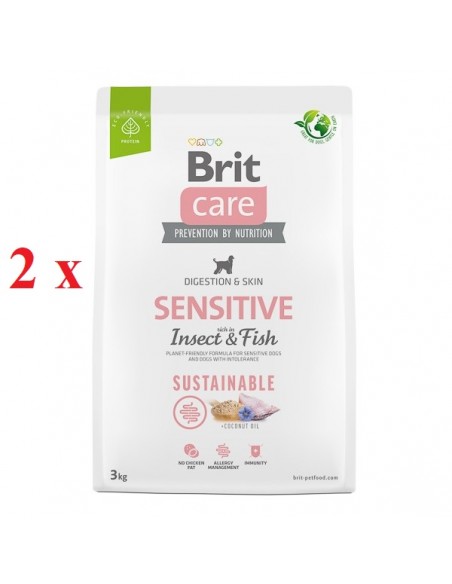 Brit Care Dog Sustainable Sensitive 2 x 3 kg