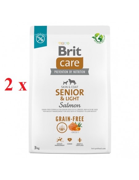 Brit Care Dog Grain-free Senior & Light 2 x 3 kg