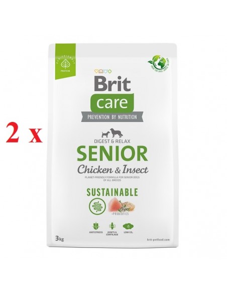 Brit Care Dog Sustainable Senior 2 x 3 kg