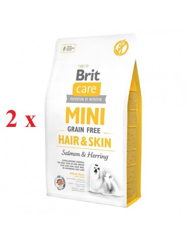 Brit Care Mini Grain Free Hair and Skin 2 x 2 kg