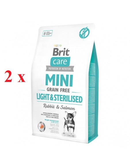 Brit Care Mini Grain Free Light and Sterilised 2 x 2 kg