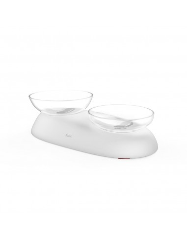 Bol Dublu Fida cu Unghi Ajustabil White 330 ml