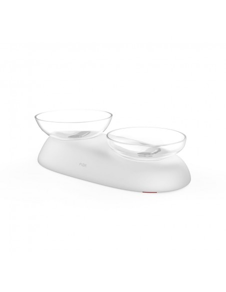 Bol Dublu Fida cu Unghi Ajustabil White 330 ml