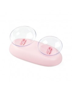 Bol Dublu Fida cu Unghi Ajustabil Pink 330 ml