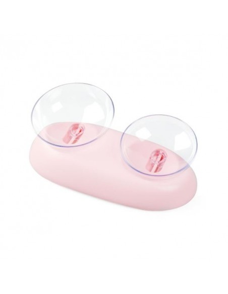 Bol Dublu Fida cu Unghi Ajustabil Pink 330 ml