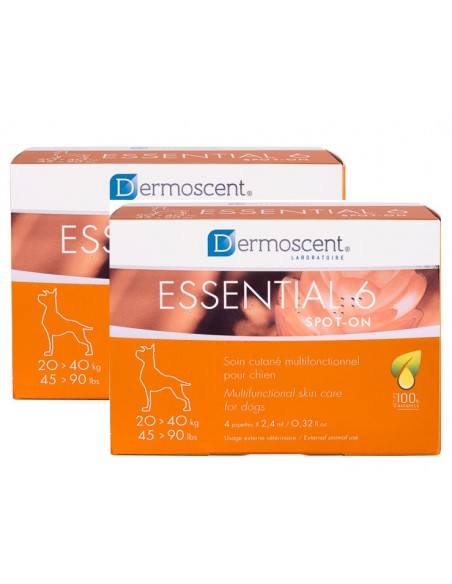 Dermoscent Essental 6 Spot-On Caine 20-40 kg, 2 X 4 pipete
