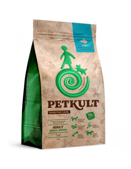 Hrana uscata pentru caini Petkult Sensitive Adult Talie Mica Peste 1 kg