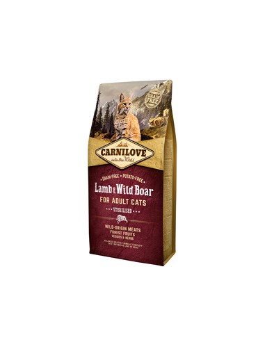 Carnilove Lamb and Wild Boar Cats Sterilised 2...