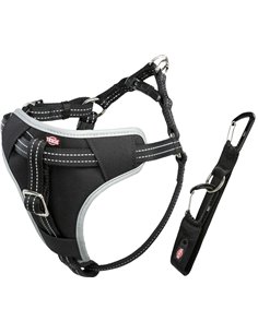 Ham Si Centura Auto Pentru Caini, L: 65-80 cm/23 mm, Negru, 12857