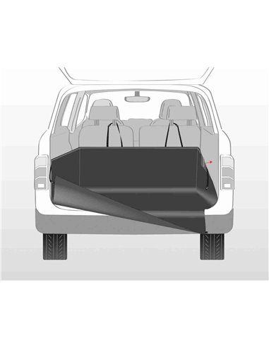 Husa Protectie Portbagaj Auto, 1.64x1.25 m, Negru, 1314
