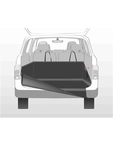 Husa Protectie Portbagaj Auto, 1.64x1.25 m, Negru, 1314