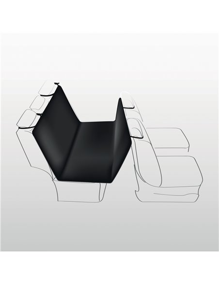 Husa Protectie Bancheta Auto, 1.45x1.60 m, Negru, 13472