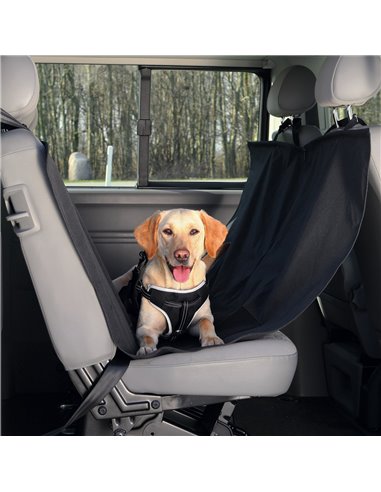 Husa Protectie Bancheta Auto, Cu Parti Laterale, 1.50x1.35 m, Negru, 1348