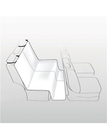 Husa Protectie Bancheta Auto, Cu Parti Laterale, 1.50x1.35 m, Negru, 1348