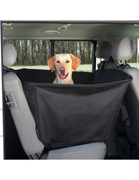 Husa Protectie Bancheta Auto, Cu Parti Laterale, 1.50x1.35 m, Negru, 1348