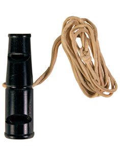 Fluier Din Corn De Bivol, Cu Snur De Piele, 6 cm, 2254