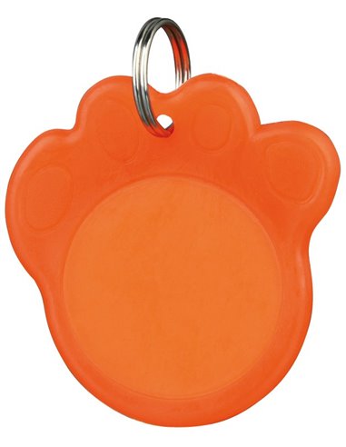 Adresier Pentru Zgarda, Plastic, Fosforescent, 3.5 cm, Portocaliu, 2277