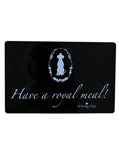 Servet King of Dogs Pentru Castron, Caini, Plastic, 44x28 cm, Negru, 24472