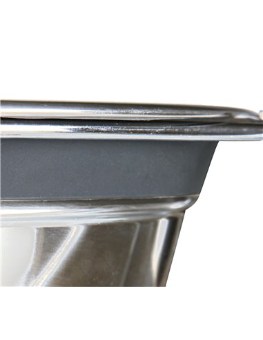 Set 2 Castroane Inox Cu Suport Metalic, 2x0.45 l/13 cm/27x6x15 cm, 25231