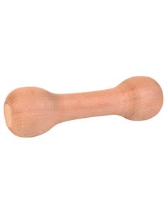 Jucarie De Aport Pentru Caini, Haltera, Lemn, 21cm/250 g 3221