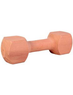 Jucarie De Aport Pentru Caini, Haltera, Lemn, 23cm/400 g 3223