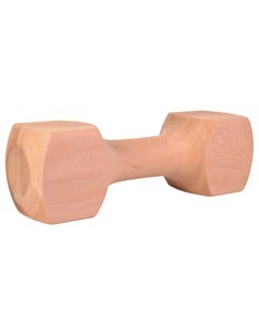 Jucarie De Aport Pentru Caini, Haltera, Lemn, 25cm/650 g 3224