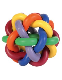 Jucarie Pentru Caini, Minge Innodata, Cauciuc, 10 cm, Multicolora, 32622	
