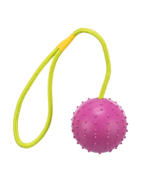Jucarie Pentru Caini, Minge Cauciuc Pe Sfoara, 7/30 cm 3308