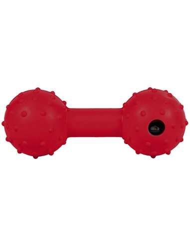 Jucarie Pentru Caini, Haltera Cu Clopotel, Cauciuc, 12.5 cm, 3335