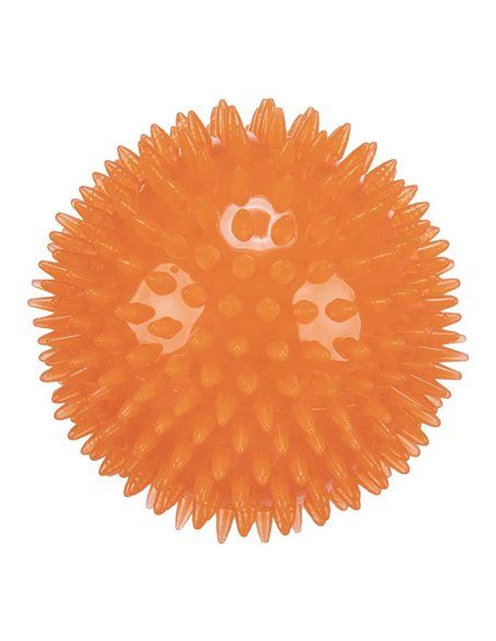 Jucarie Pentru Caini, Minge Arici, Plutitoare, 8 cm, Portocaliu, 33651