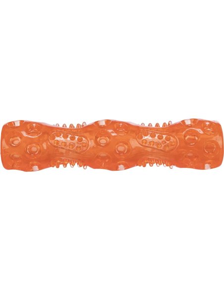 Jucarie Pentru Caini, Baston, TPR, Cu Sunet, 18 cm, Portocaliu, 33653