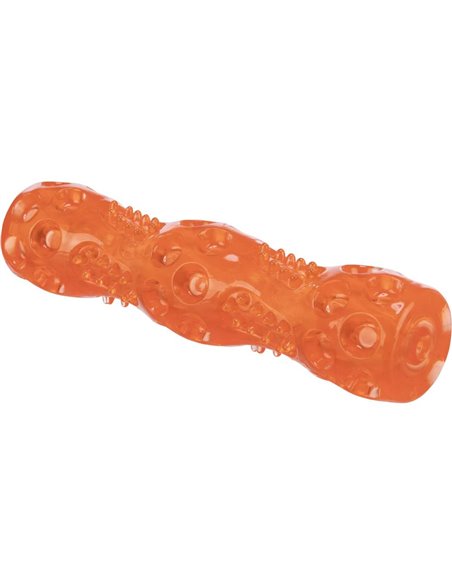 Jucarie Pentru Caini, Baston, TPR, Cu Sunet, 18 cm, Portocaliu, 33653