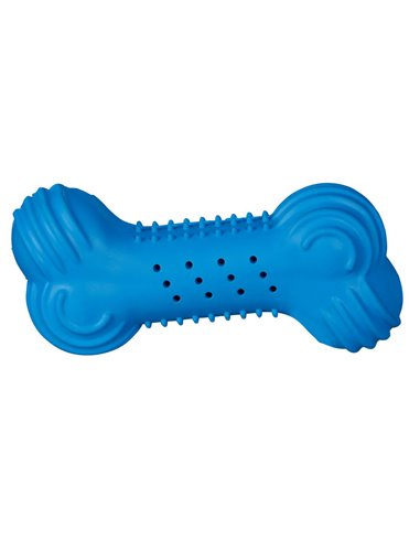 Jucarie Racoritoare Pentru Caini, Os, Cauciuc, 11 cm, 33690