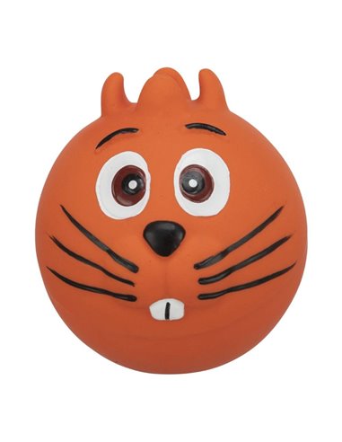 Jucarie Pentru Caini, Minge Chip Animal, Latex, Cu Sunet, 6 cm, Diverse Culori, 3504	