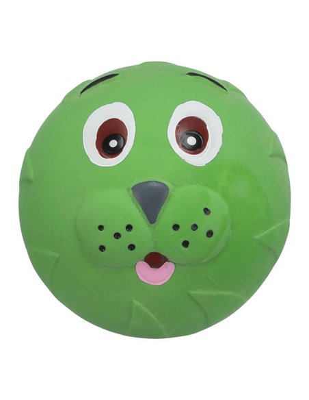 Jucarie Pentru Caini, Minge Chip Animal, Latex, Cu Sunet, 6 cm, Diverse Culori, 3504	