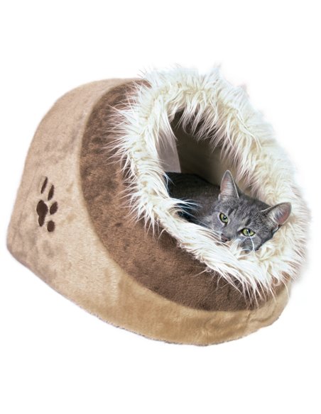 Cos Minou Blanita 41x30x50 cm Bej/Maro cu Blanita 36282