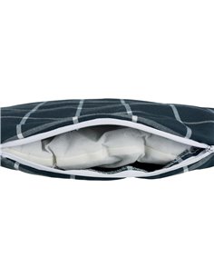 Perna Scoopy, Carouri, 54x35 cm, Negru/Alb/Gri, 37222	 2