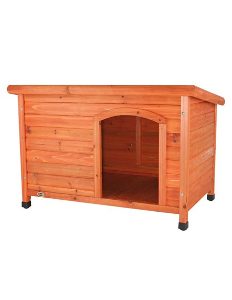 Casuta Clasica Din Lemn Pentru Caini, L: 116x82x79 cm, Maro, 39553	