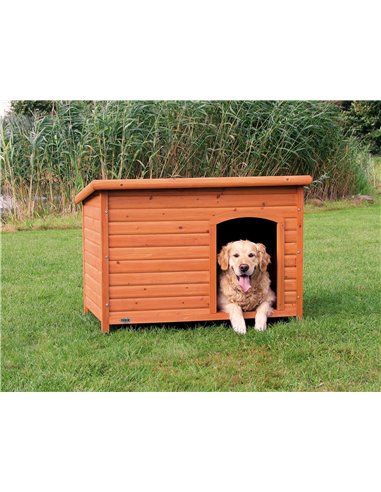 Casuta Clasica Din Lemn Pentru Caini, L: 116x82x79 cm, Maro, 39553	