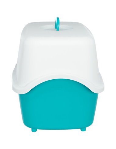 (-20%) Litiera Vico, Cu Capac, 40x40x56 cm, Turcoaz/Alb, 40275