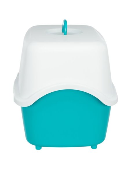 (-20%) Litiera Vico, Cu Capac, 40x40x56 cm, Turcoaz/Alb, 40275