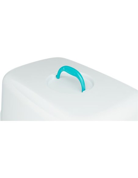 (-20%) Litiera Vico, Cu Capac, 40x40x56 cm, Turcoaz/Alb, 40275